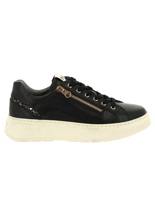 sneakers da donna in pelle nera NERO GIARDINI | I411600D100